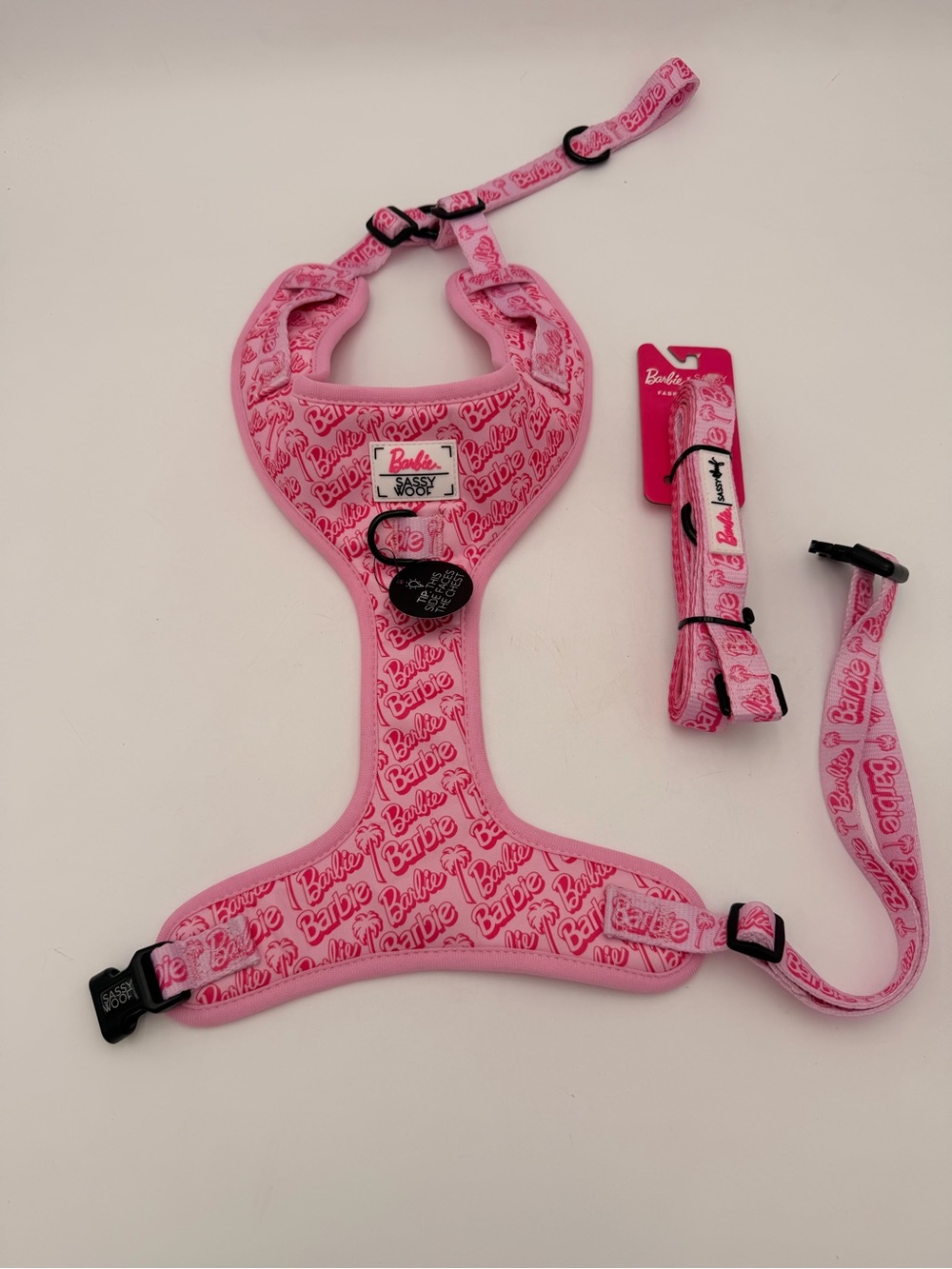 Barbie Pink Dog Harness and Leash Set - Large